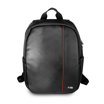 BMW Carbon Red Stripe - 16" Notebook Backpack (black)