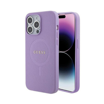 Guess Saffiano MagSafe - iPhone 15 Pro Max Case (purple)