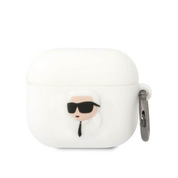 Karl Lagerfeld Silikon NFT Karl Head 3D - AirPods 3 Hülle (weiß)