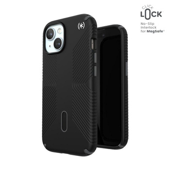 Speck Presidio2 Grip ClickLock & MagSafe - tok iPhone 15 / iPhone 14 / iPhone 13 (fekete)