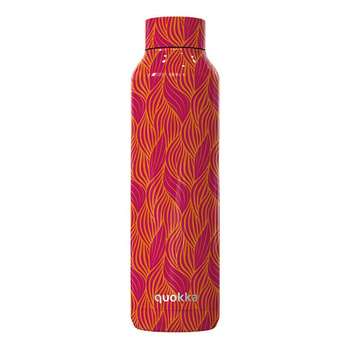 Quokka Solid - Rozsdamentes acél termikus palack 630 ml (Orange Bloom)