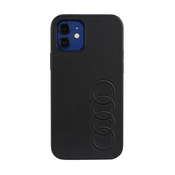 Audi Synthetic Leather - Coque pour iPhone 12 / iPhone 12 Pro (Noir)