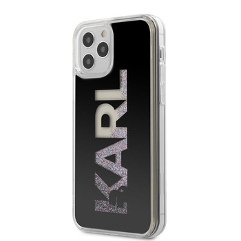 Karl Lagerfeld Logo Karl Liquid Glitter Multi - iPhone 12 Pro Max tok (fekete)