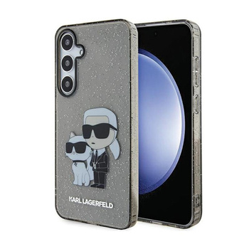 Karl Lagerfeld IML Glitter Karl & Choupette - Samsung Galaxy S24+ Case (black)