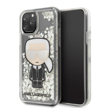 Karl Lagerfeld Glitter Glowdark Iconic - iPhone 11 Pro Case