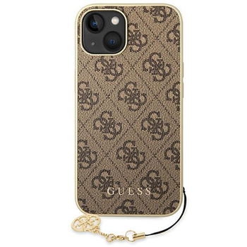 Guess 4G Charms Kollektion - iPhone 14 Plus Tasche (braun)