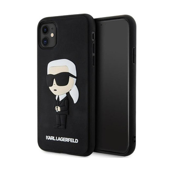 Karl Lagerfeld 3D Rubber NFT Ikonik - Etui iPhone 11 (Czarny)