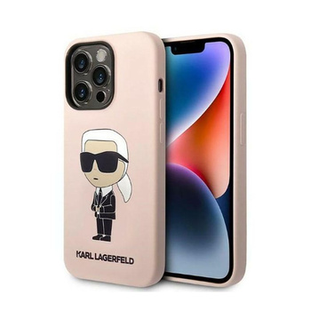 Karl Lagerfeld Silicone NFT Ikonik - iPhone 14 Pro Case (pink)