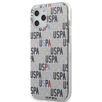 US Polo Assn Logo Mania - Coque pour iPhone 12 Pro Max (blanc)