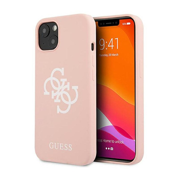 Guess Silicone 4G Big Logo - iPhone 13 mini case (pink)