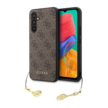 Guess 4G Charms Kollektion - Samsung Galaxy A54 5G Tasche (braun)