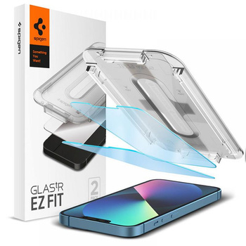 Spigen GLAS.TR EZ FIT Privacy - Szkło hartowane z filtrem światła niebieskiego do iPhone 14 / iPhone 13 Pro / iPhone 13 2 szt