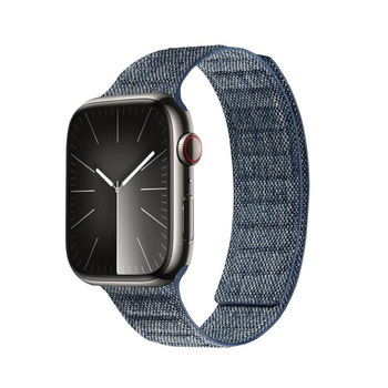 Crong Melange - Bracelet magnétique pour Apple Watch 44/45/46/49 mm (bleu melange)