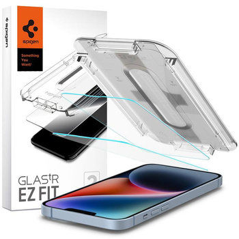 Spigen GLAS.TR EZ FIT - Tvrzené sklo pro iPhone 14 / iPhone 13 Pro / iPhone 13 2 ks