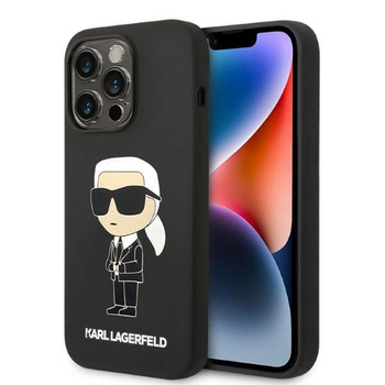 Karl Lagerfeld Silikonové pouzdro NFT Ikonik MagSafe - iPhone 14 Pro Max (černé)