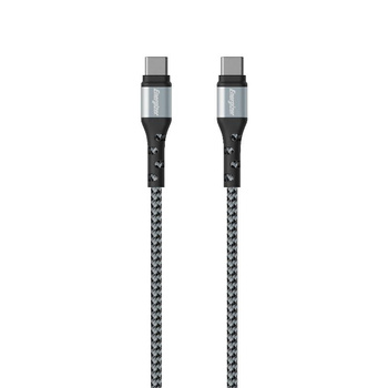 Energizer Ultimate - Propojovací kabel USB-C na USB-C 2 m (stříbrný)