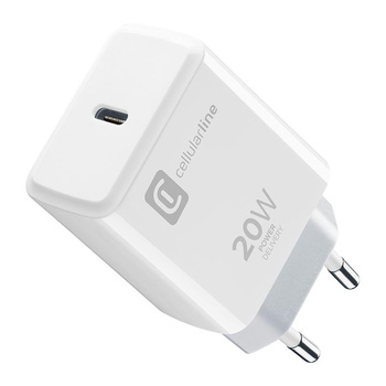 Cellularline - 20W USB-C Power Delivery Charger (Designed for Apple) (white)