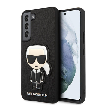 Karl Lagerfeld Saffiano Ikonik Patch - Samsung Galaxy S22 tok (fekete)