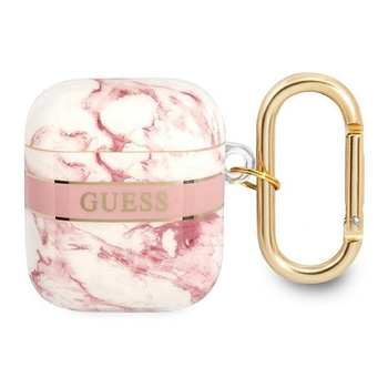 Guess Marble Strap - Airpods 1/2 gen Gehäuse (Pink)