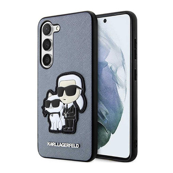 Karl Lagerfeld NFT Saffiano Karl & Choupette - Étui pour Samsung Galaxy S23+ (gris)