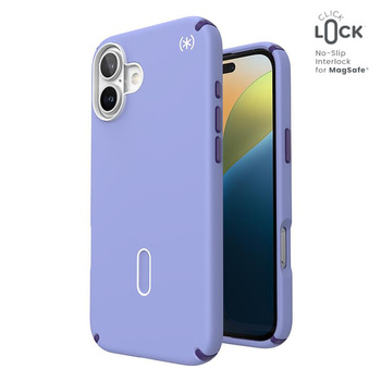 Speck Presidio2 Pro ClickLock & MagSafe - pouzdro pro iPhone 16 Plus (Future Lavender / Cassis Purple / White)