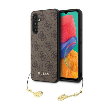 Kolekce Guess 4G Charms - pouzdro pro Samsung Galaxy S23 FE (hnědé)