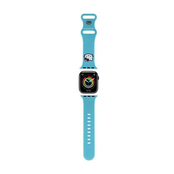 Hello Kitty Silikon Kitty Head - Armband für Apple Watch 38/40/41 mm (blau)