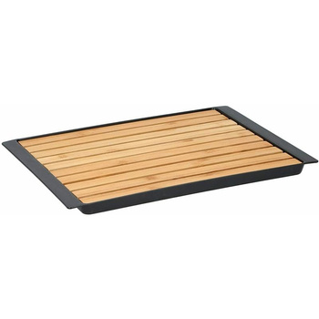 Alpina - Bamboo bread cutting board with crumb tray