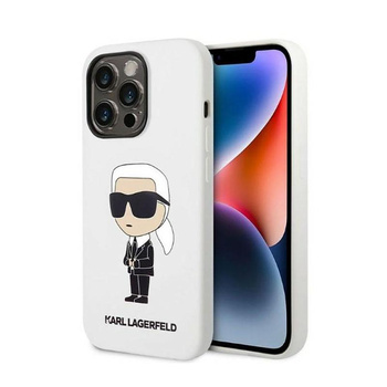 Karl Lagerfeld Silicone NFT Ikonik - iPhone 14 Pro Case (white)