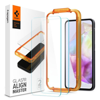 Spigen Alm Glas.TR 2-Pack - Tvrzené sklo pro Samsung Galaxy A35 5G (Transparent)