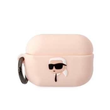 Karl Lagerfeld Silicone NFT Karl Head 3D - Étui AirPods Pro 2 (rose)