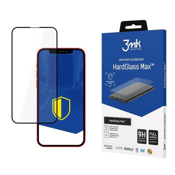 3mk HardGlass Max - Verre trempé pour iPhone 13 / iPhone 13 Pro (Noir)