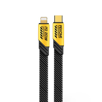 WEKOME WDC-191 Mecha Series - propojovací kabel USB-C na Lightning PD 20W 1 m (žlutý)