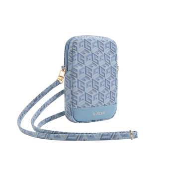 Guess Zip GCube Bottom Stripe - Phone Bag (bleu)