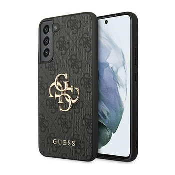 Guess 4G Großes Metall-Logo - Samsung Galaxy S23+ Tasche (grau)