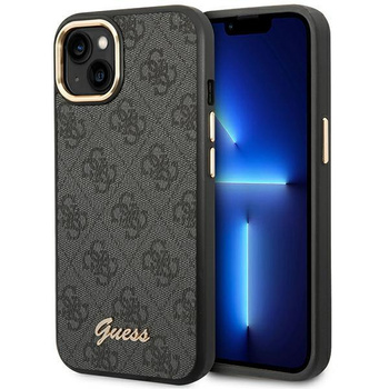 Guess 4G Metal Camera Outline Case - iPhone 14 Plus Case (Black)