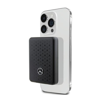 Mercedes Stars Pattern MagSafe - Indukciós Power Bank 5000 mAh 15W MagSafe (fekete)