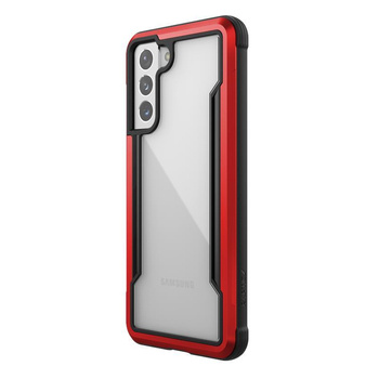 X-Doria Raptic Shield - Etui aluminiowe Samsung Galaxy S21 (Antimicrobial protection) (Red)