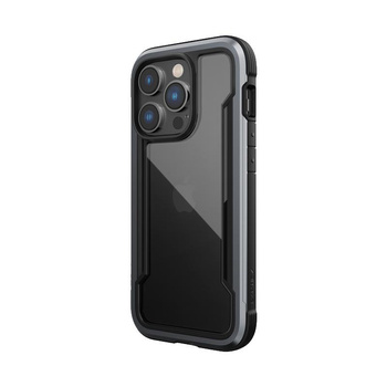 X-Doria Raptic Shield - hliníkové pouzdro pro iPhone 14 Pro (testováno při pádu z výšky 3 m) (černé)