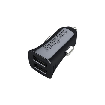 Energizer Classic - 2x USB-A 2.4A 12W car charger (Black)