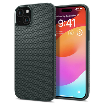 Spigen Liquid Air - Hülle für iPhone 15 (Abyss Grün)