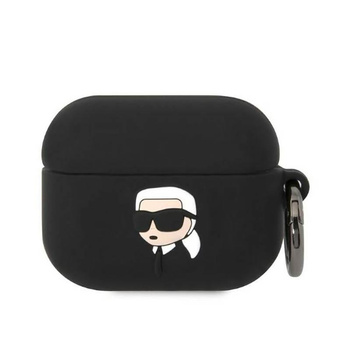 Karl Lagerfeld Silikonové pouzdro NFT Karl Head 3D - AirPods Pro (černé)