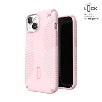 Speck Presidio2 Grip ClickLock & MagSafe - pouzdro pro iPhone 15 / iPhone 14 / iPhone 13 (Nimbus Pink/Dahlia Pink)