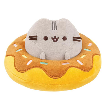 Pusheen - Pusheen mascotte en peluche dans un beignet au chocolat 21 x 13 cm