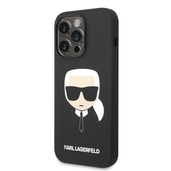 Karl Lagerfeld Silicone Iconic Karl`s Head MagSafe - iPhone 14 Pro Max Case (black)