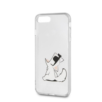 Karl Lagerfeld Choupette Fun-Sonnenbrille - iPhone SE 2020 / 8 / 7 Etui (Transparent)