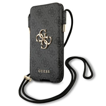 Guess 4G Big Metal Logo Pouch - pouzdro na telefon L max 6,7" (šedé)