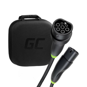 Green Cell - GC Snap Type 2 EV charging cable 22 kW 5 m pour Tesla Model 3 / S / X / Y, VW ID.3, ID.4, Kia EV6, Audi E-Tron, Fiat 500e