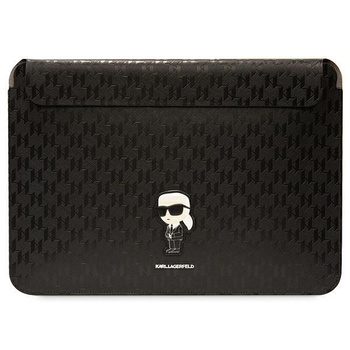 Karl Lagerfeld NFT Saffiano Monogram Iconic Karl Sleeve - pouzdro na 14" notebook (černé)