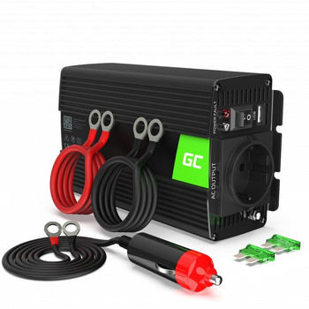 Green Cell - Convertisseur de tension Onduleur 24V à 230V 500W/1000W Onde sinusoïdale pure